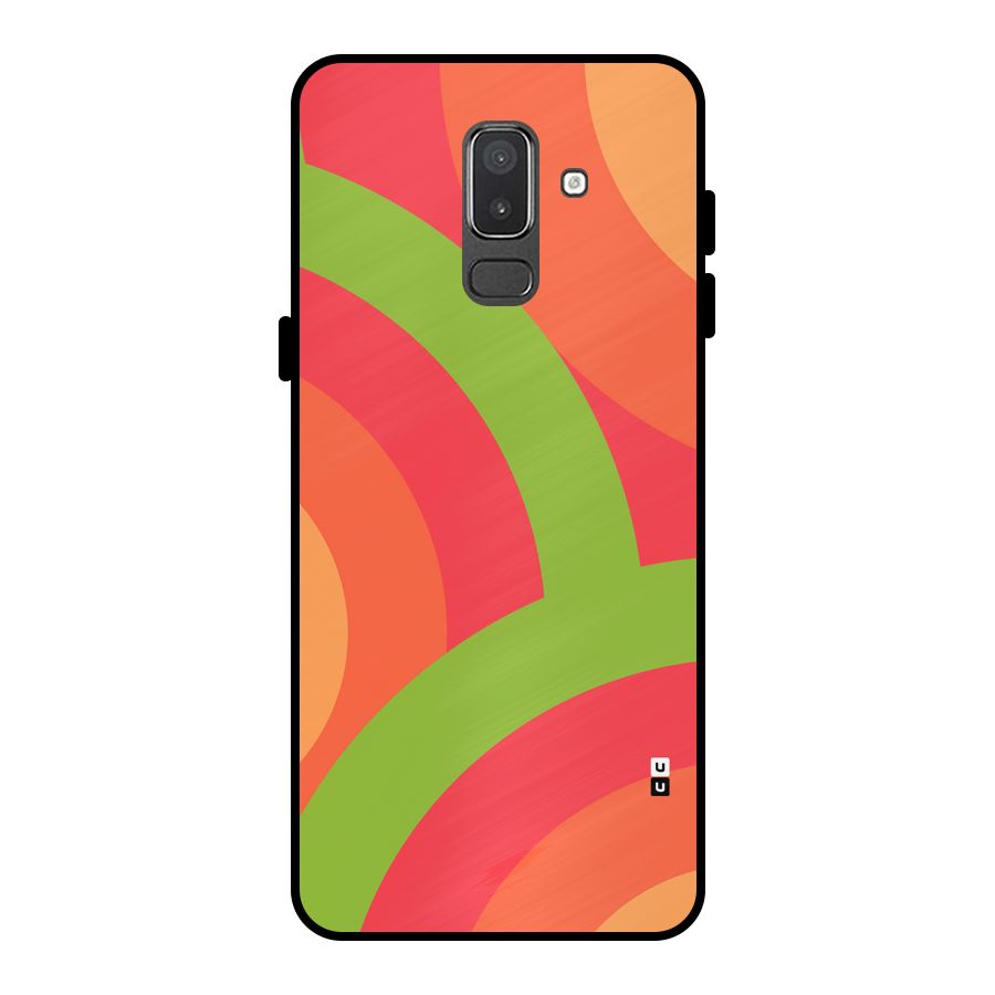 Rounded Shapes Metal Back Case for Galaxy On8 (2018)