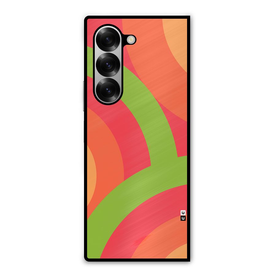Rounded Shapes Metal Back Case for Galaxy Z Fold6