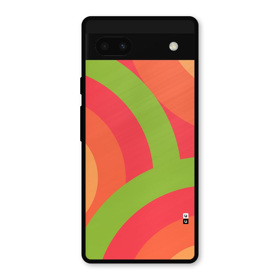 Rounded Shapes Metal Back Case for Google Pixel 6a