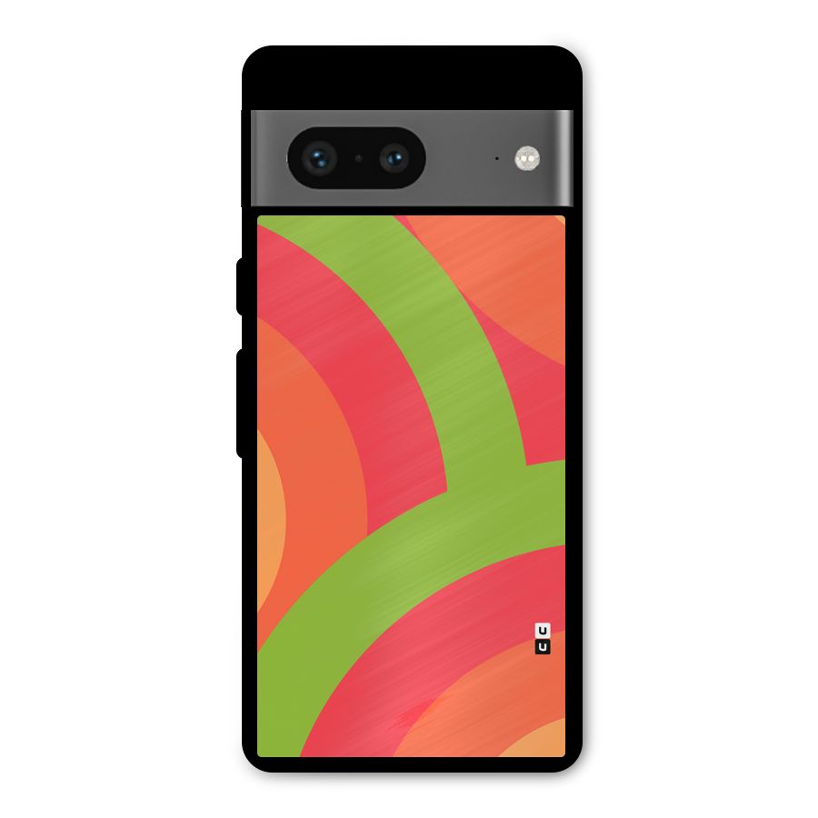 Rounded Shapes Metal Back Case for Google Pixel 7