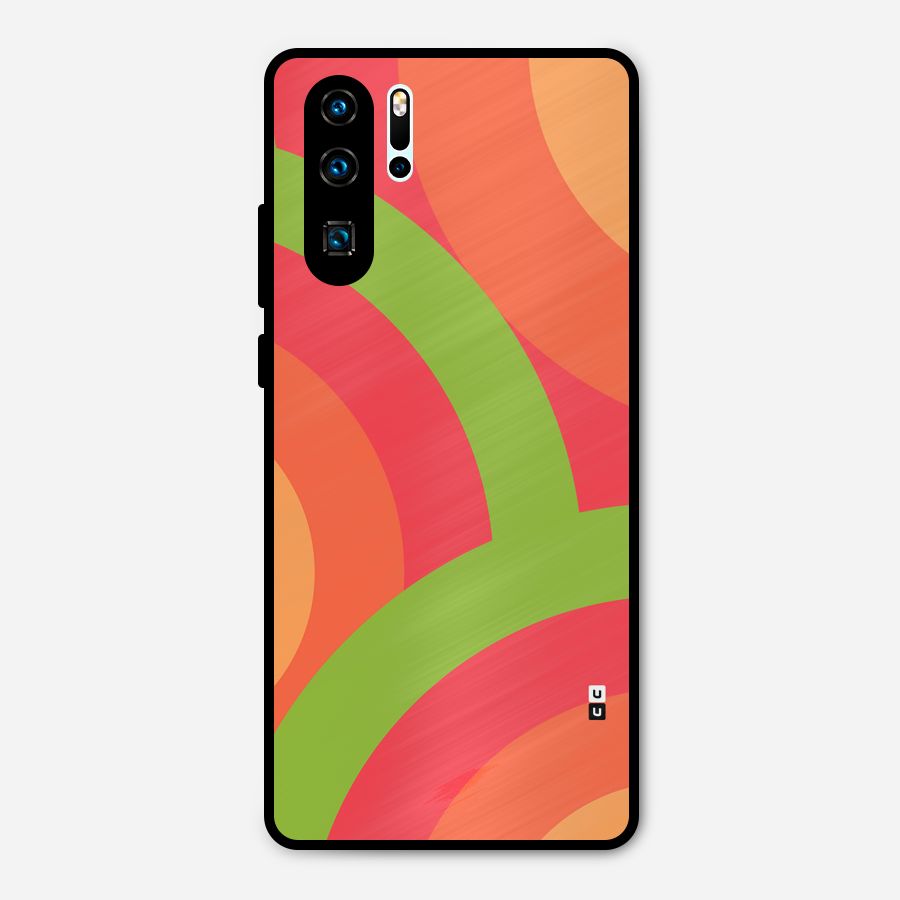 Rounded Shapes Metal Back Case for Huawei P30 Pro