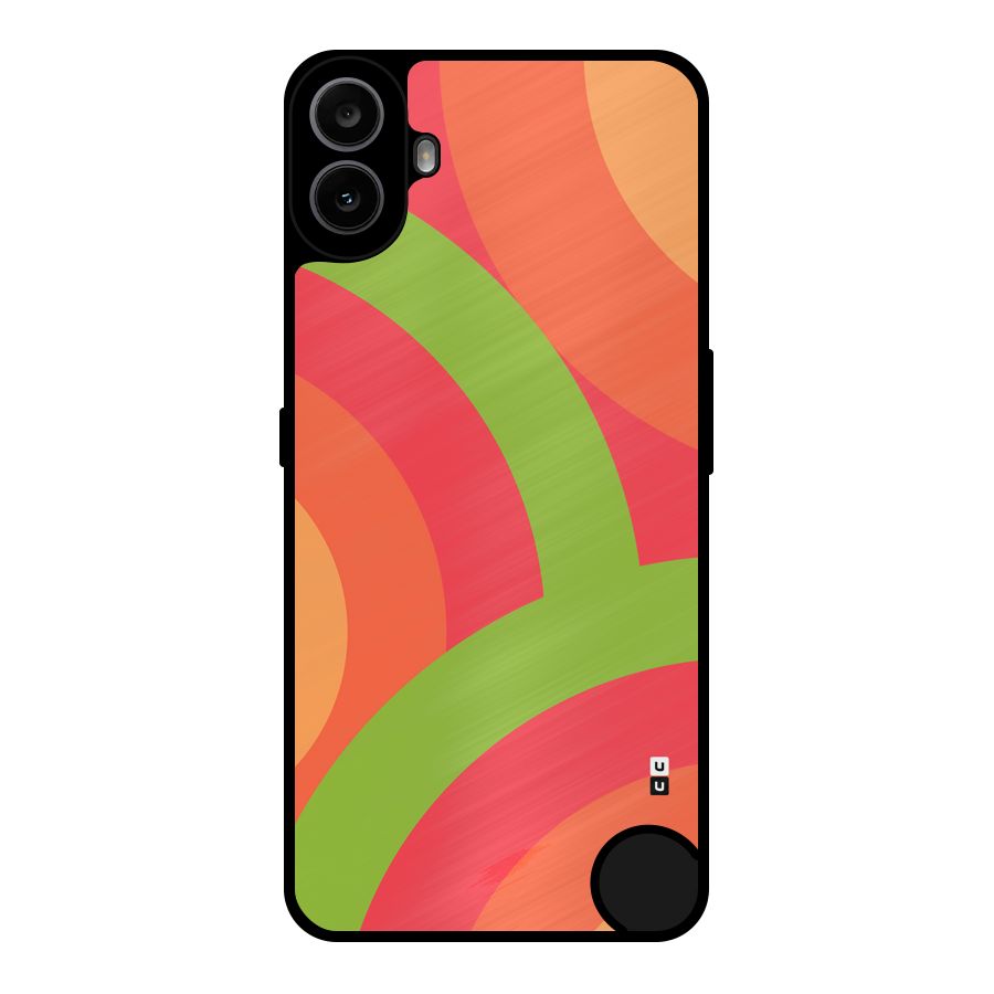 Rounded Shapes Metal Back Case for Nothing CMF Phone 1