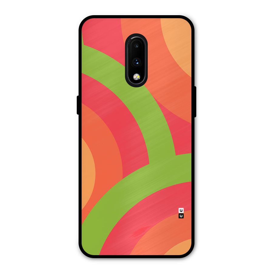 Rounded Shapes Metal Back Case for OnePlus 7