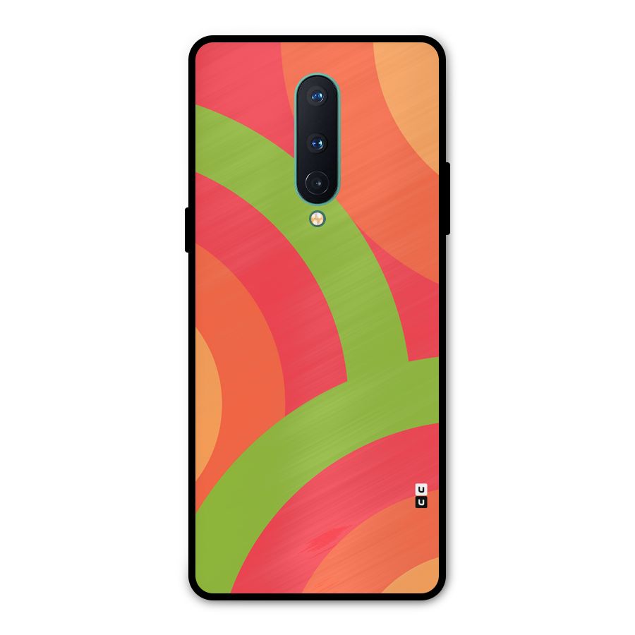 Rounded Shapes Metal Back Case for OnePlus 8