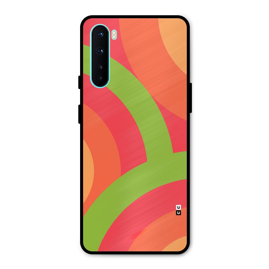 Rounded Shapes Metal Back Case for OnePlus Nord
