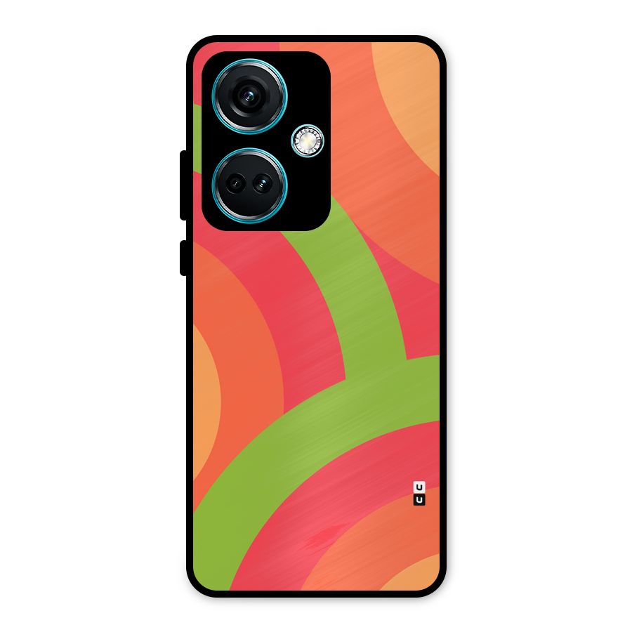 Rounded Shapes Metal Back Case for OnePlus Nord CE 3 5G