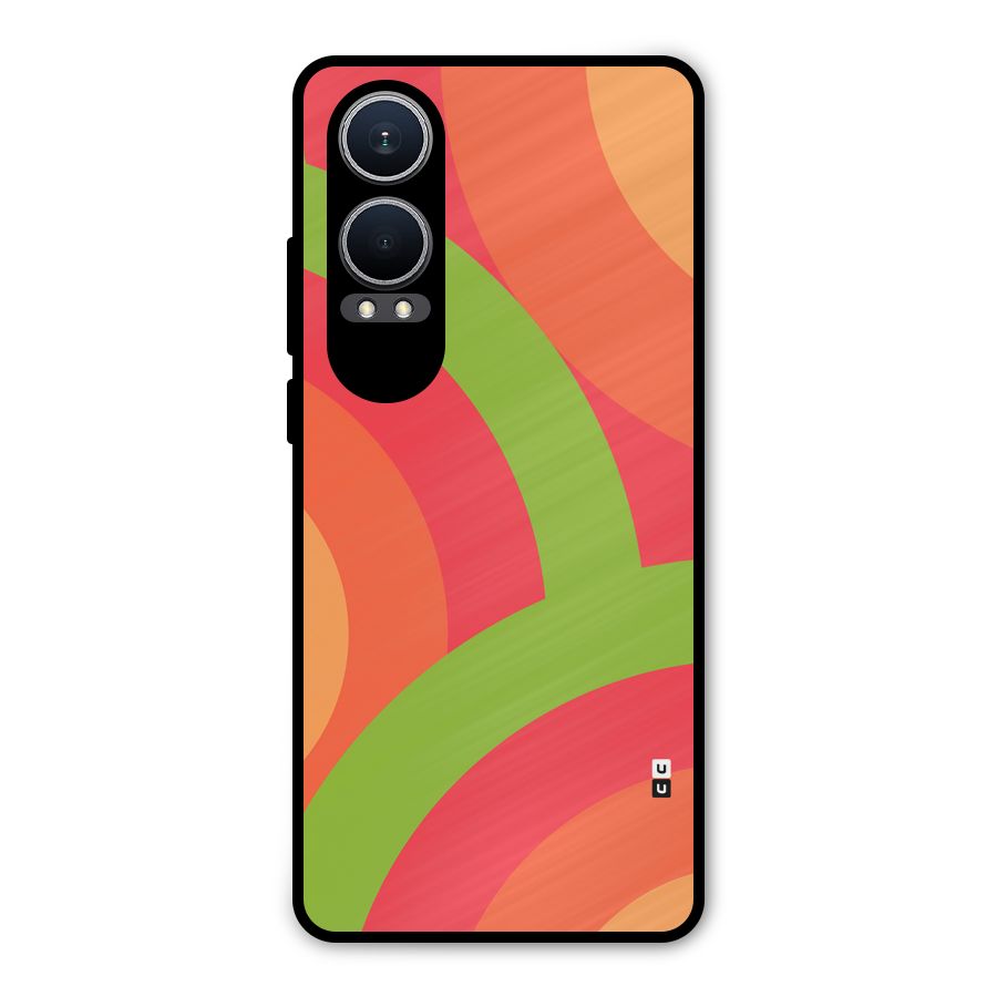 Rounded Shapes Metal Back Case for OnePlus Nord CE4 Lite