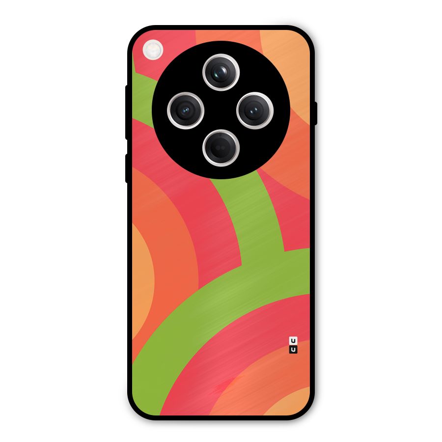 Rounded Shapes Metal Back Case for Oppo Find X8