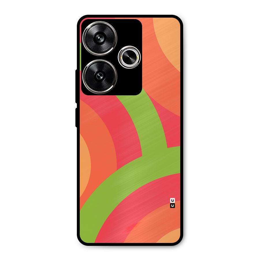 Rounded Shapes Metal Back Case for Poco F6