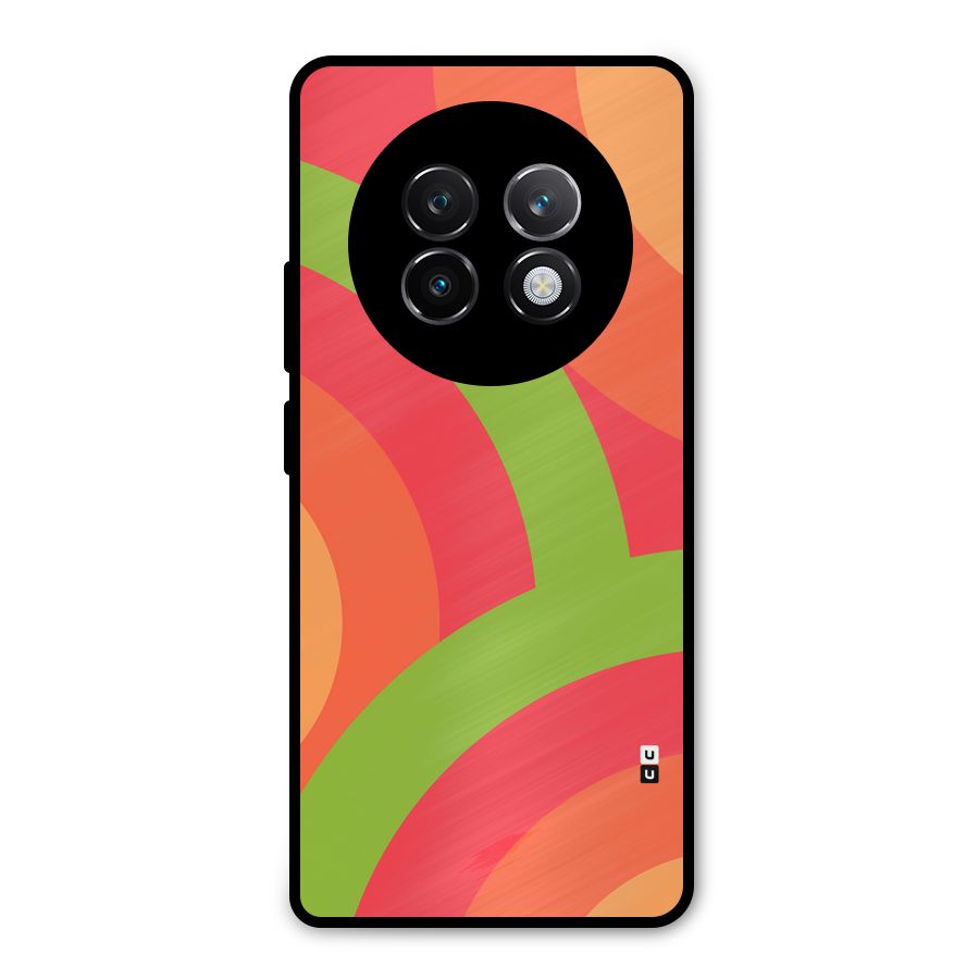 Rounded Shapes Metal Back Case for Realme 13 Plus