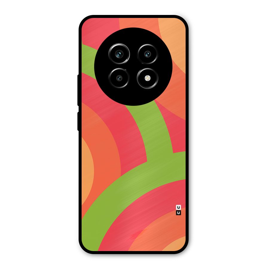 Rounded Shapes Metal Back Case for Realme 13 Pro