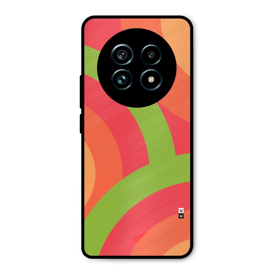 Rounded Shapes Metal Back Case for Realme 13 Pro Plus
