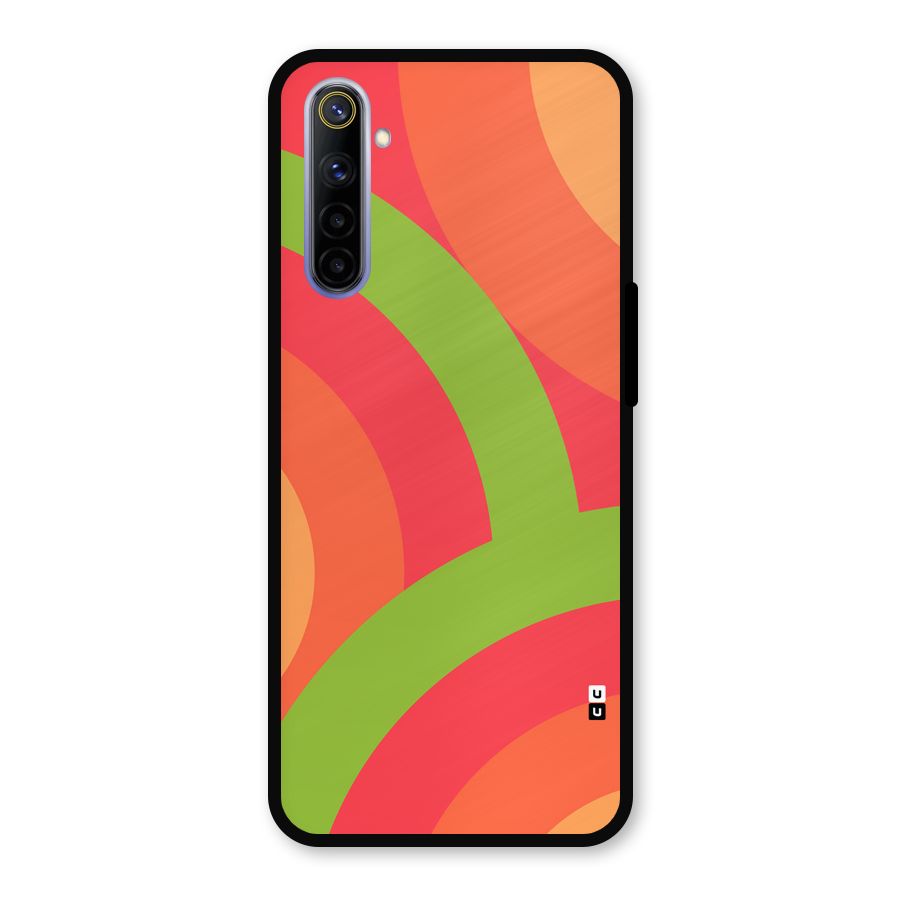 Rounded Shapes Metal Back Case for Realme 6
