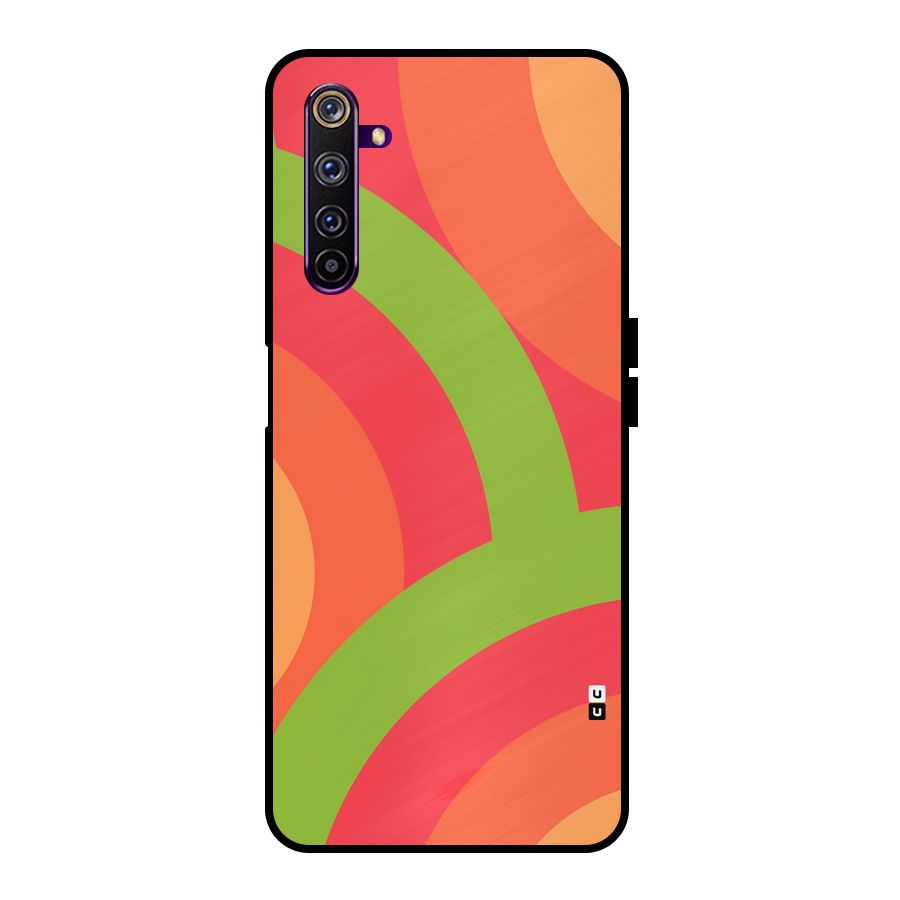 Rounded Shapes Metal Back Case for Realme 6 Pro