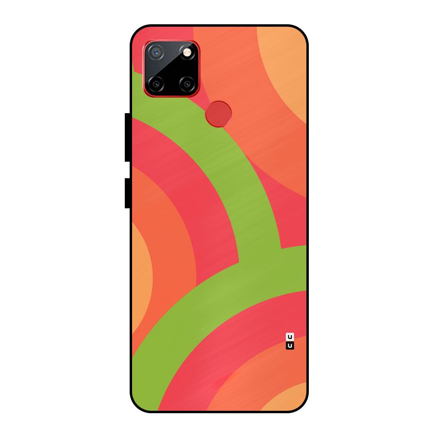 Rounded Shapes Metal Back Case for Realme C12