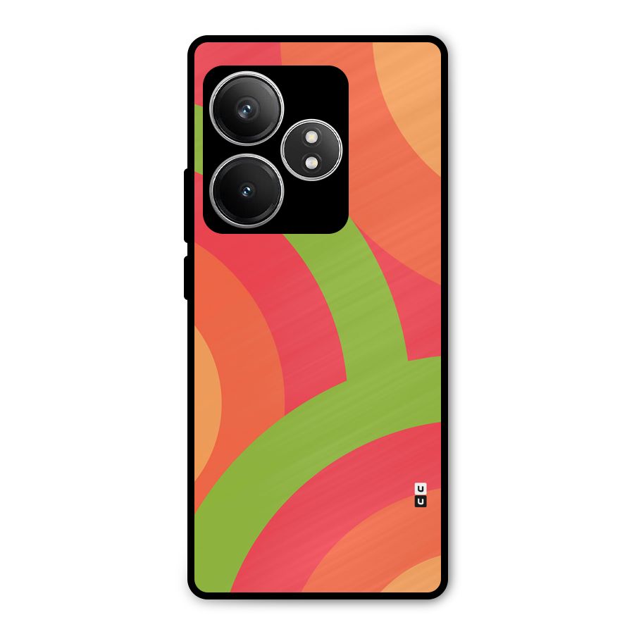 Rounded Shapes Metal Back Case for Realme GT 6T