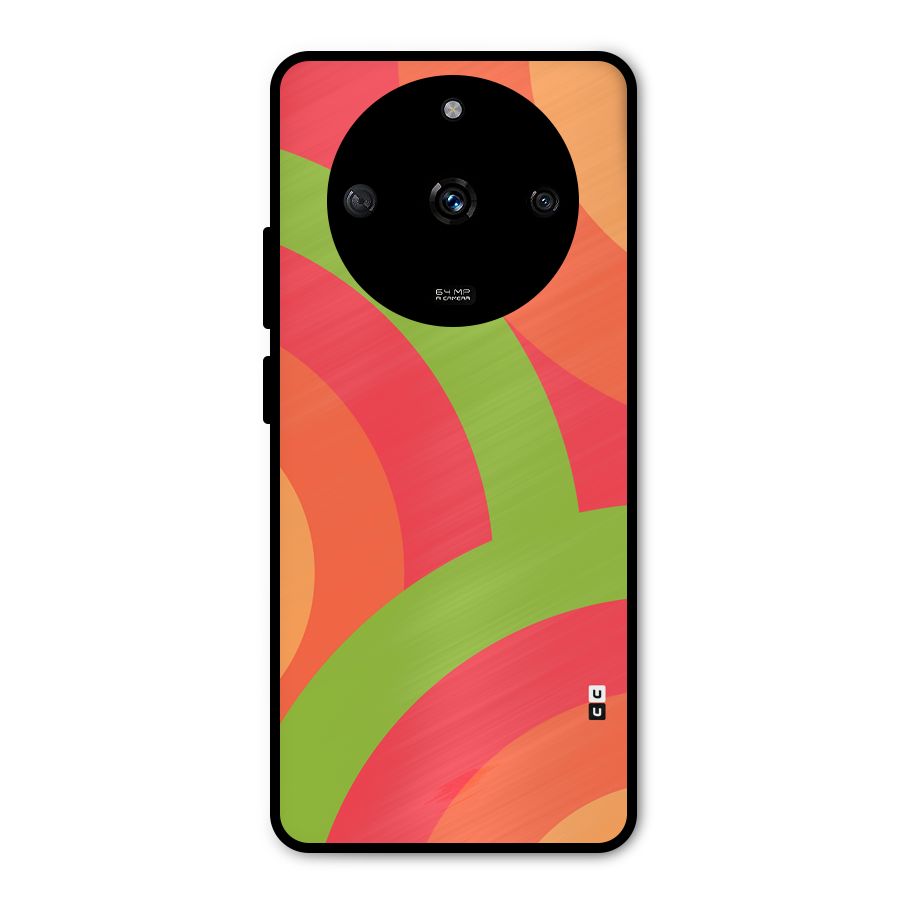Rounded Shapes Metal Back Case for Realme Narzo 60 5G