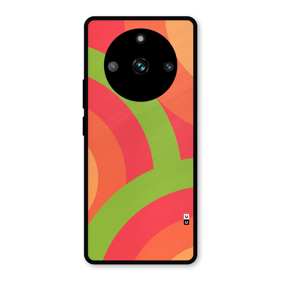 Rounded Shapes Metal Back Case for Realme Narzo 60 Pro