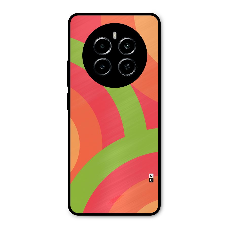 Rounded Shapes Metal Back Case for Realme P1