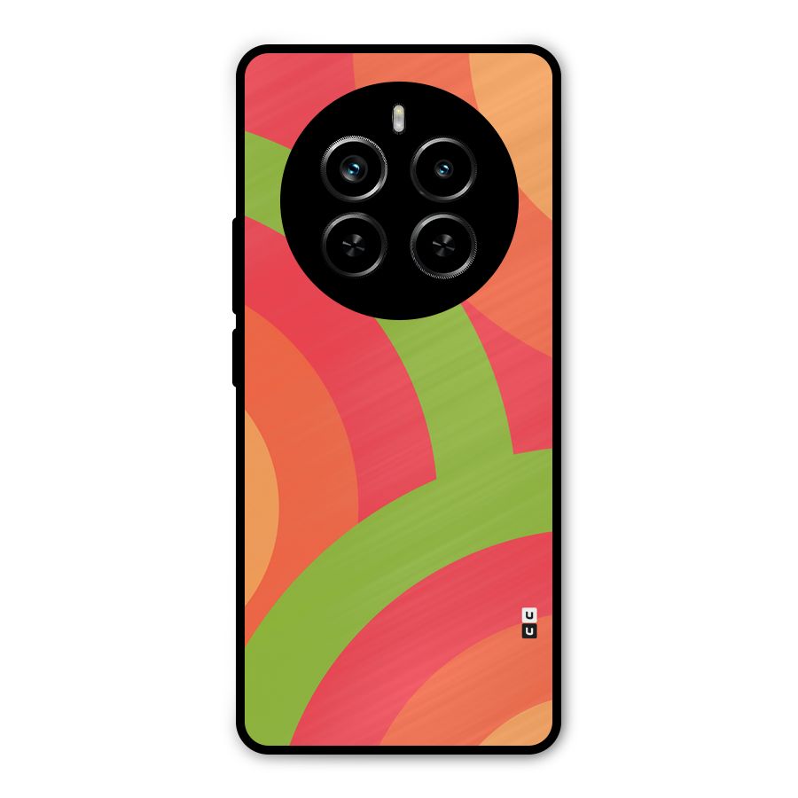 Rounded Shapes Metal Back Case for Realme P1 Pro