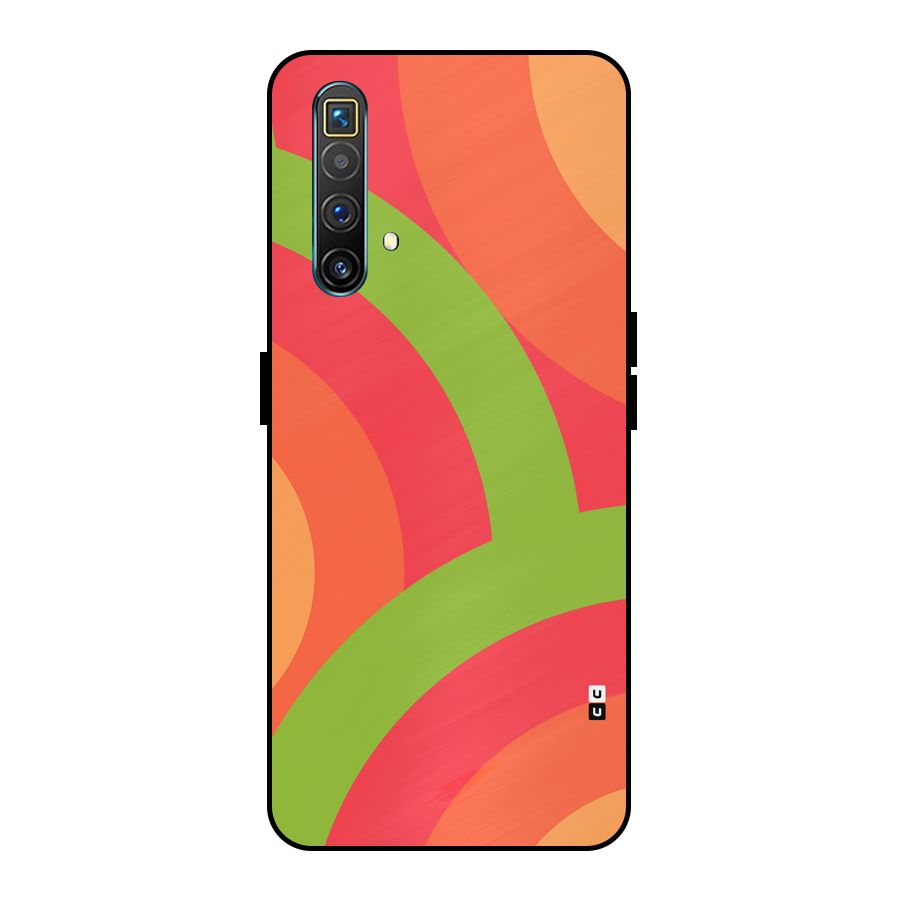 Rounded Shapes Metal Back Case for Realme X3 SuperZoom