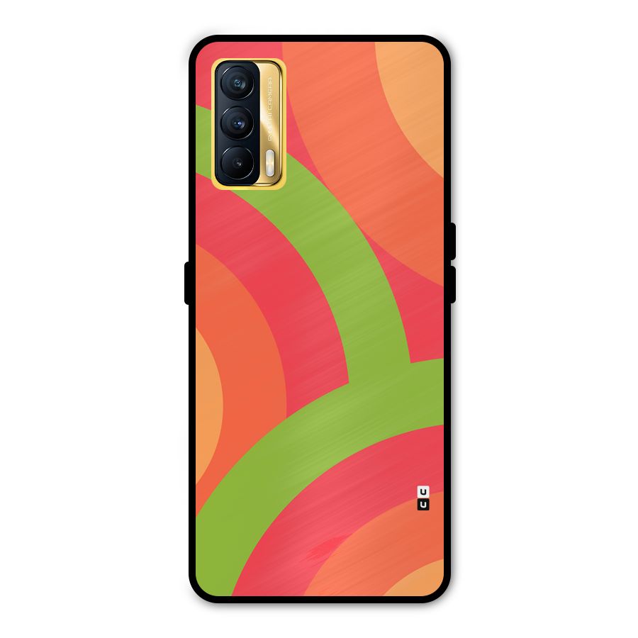 Rounded Shapes Metal Back Case for Realme X7