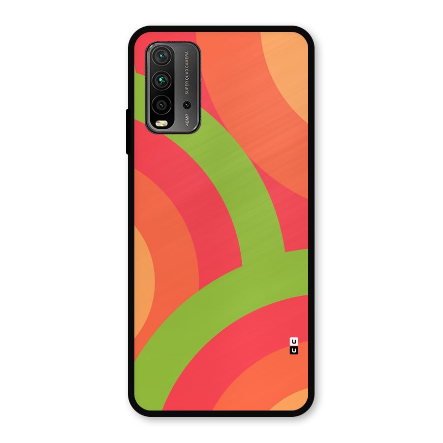 Rounded Shapes Metal Back Case for Redmi 9 Power