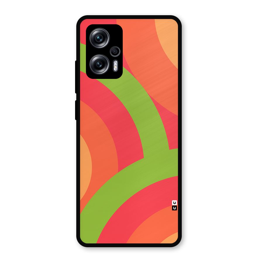 Rounded Shapes Metal Back Case for Redmi K50i