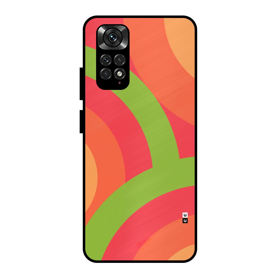 Rounded Shapes Metal Back Case for Redmi Note 11 Pro