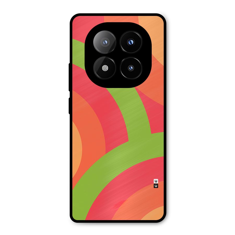 Rounded Shapes Metal Back Case for Redmi Note 14 Pro Plus 5G