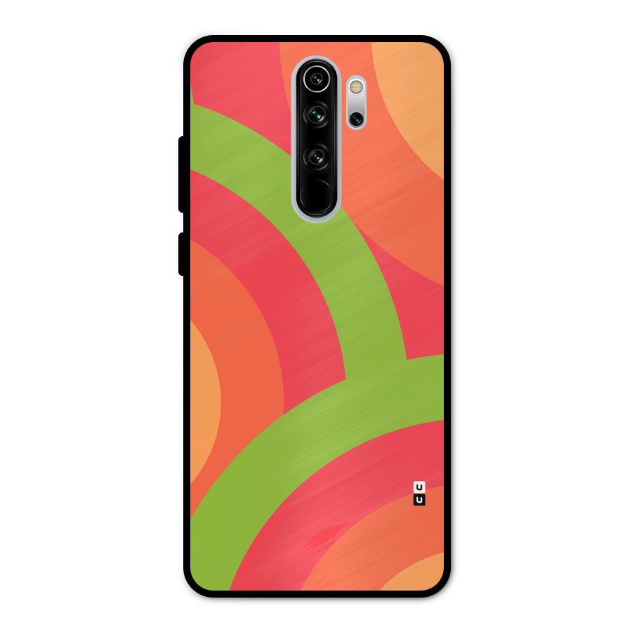 Rounded Shapes Metal Back Case for Redmi Note 8 Pro