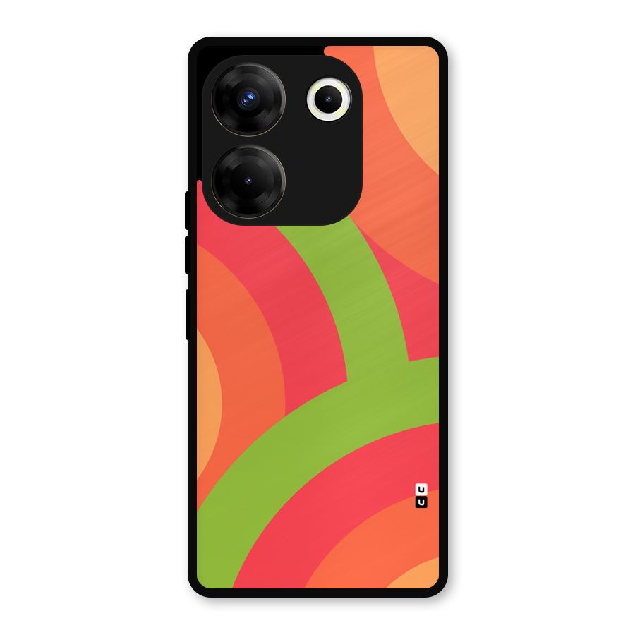 Rounded Shapes Metal Back Case for Tecno Camon 20 Pro