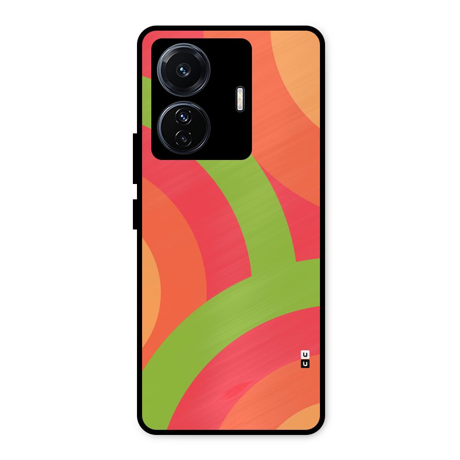 Rounded Shapes Metal Back Case for Vivo T1 Pro