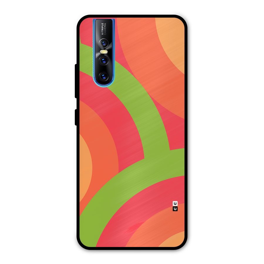 Rounded Shapes Metal Back Case for Vivo V15 Pro