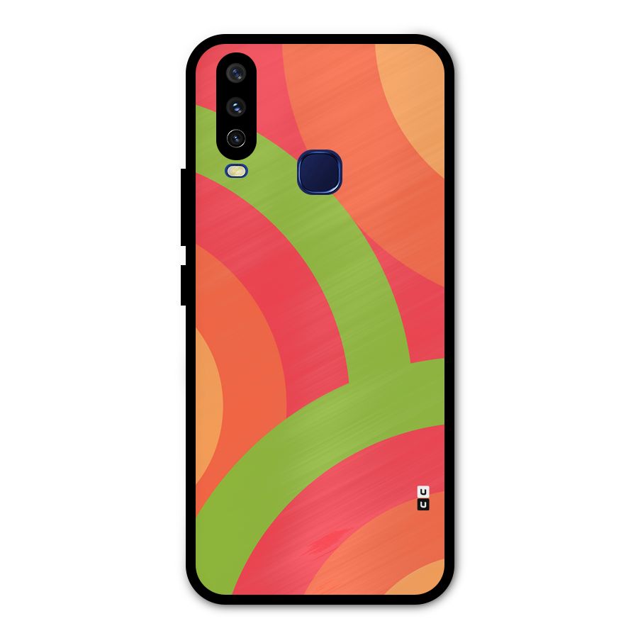 Rounded Shapes Metal Back Case for Vivo V17