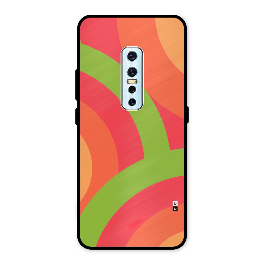 Rounded Shapes Metal Back Case for Vivo V17 Pro