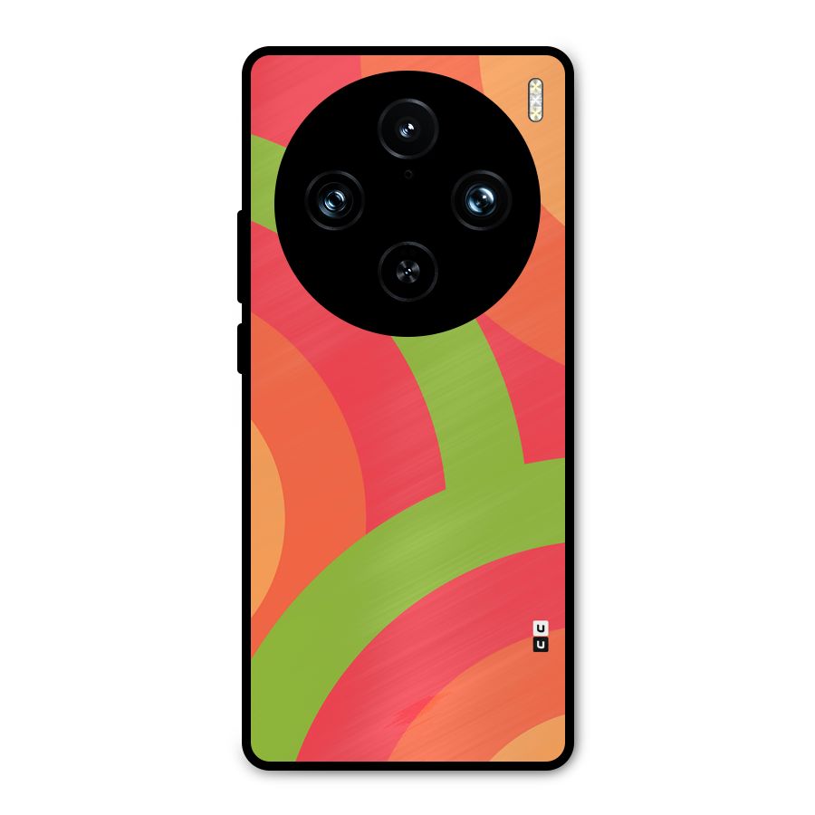 Rounded Shapes Metal Back Case for Vivo X100 Pro