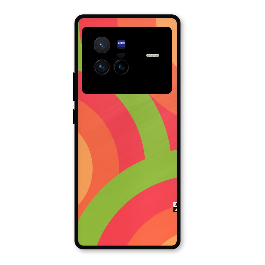 Rounded Shapes Metal Back Case for Vivo X80