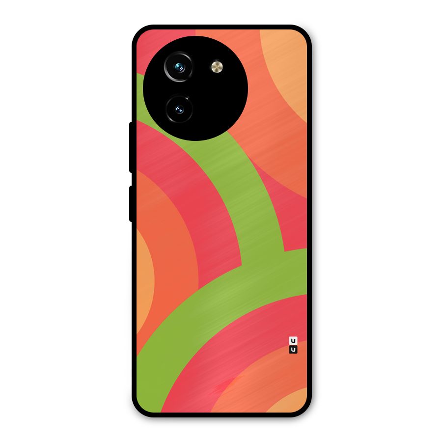 Rounded Shapes Metal Back Case for Vivo Y200i