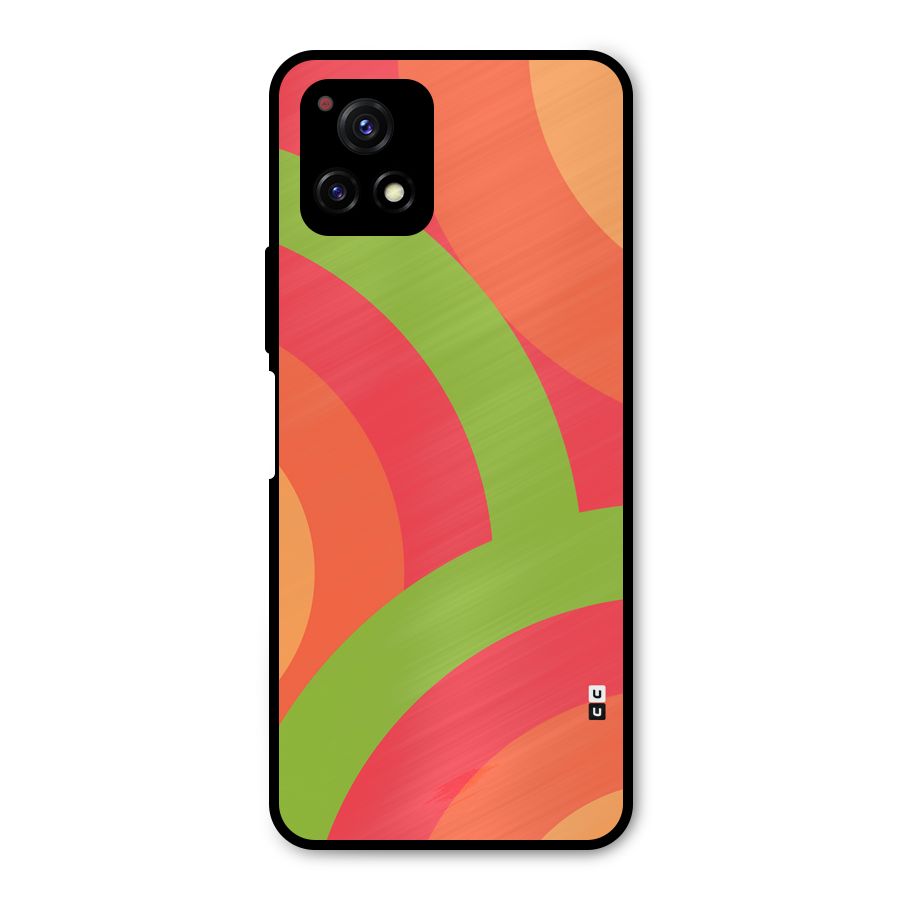 Rounded Shapes Metal Back Case for Vivo Y72 5G