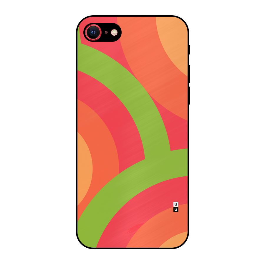 Rounded Shapes Metal Back Case for iPhone 7