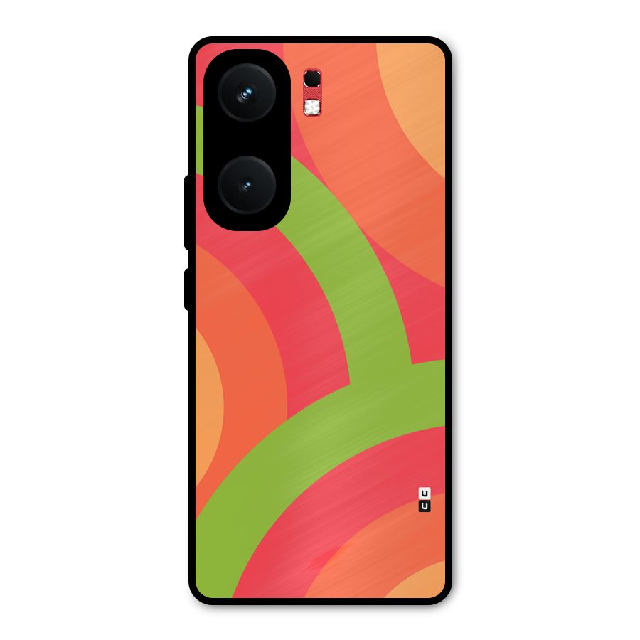 Rounded Shapes Metal Back Case for iQOO Neo 9 Pro