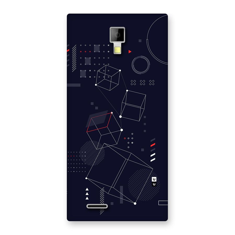 Royal Abstract Shapes Back Case for Canvas Xpress A99