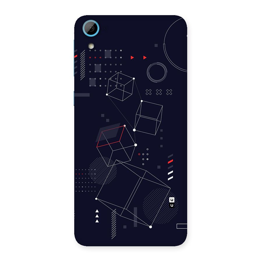 Royal Abstract Shapes Back Case for Desire 826