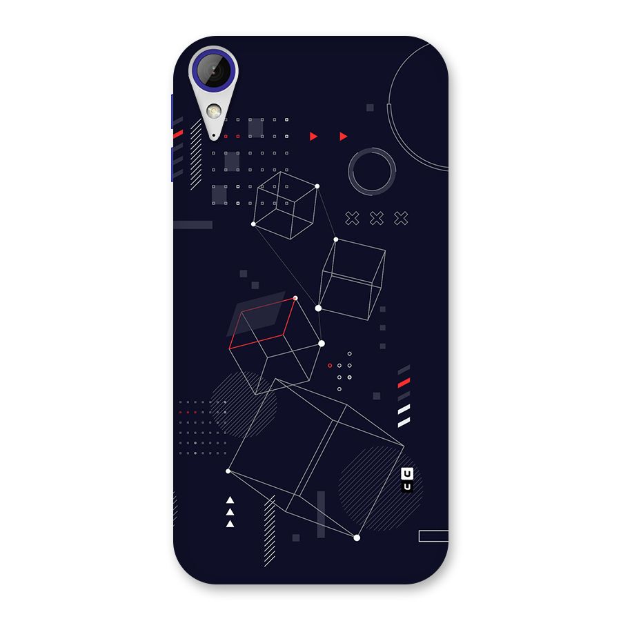 Royal Abstract Shapes Back Case for Desire 830