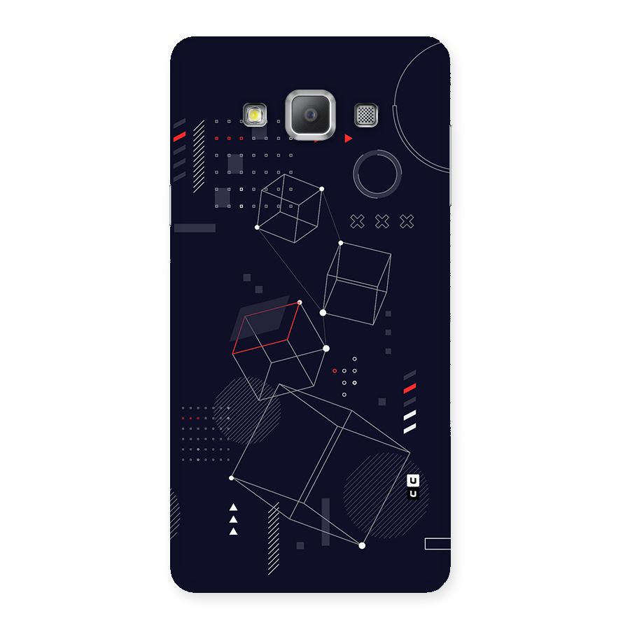 Royal Abstract Shapes Back Case for Galaxy A7