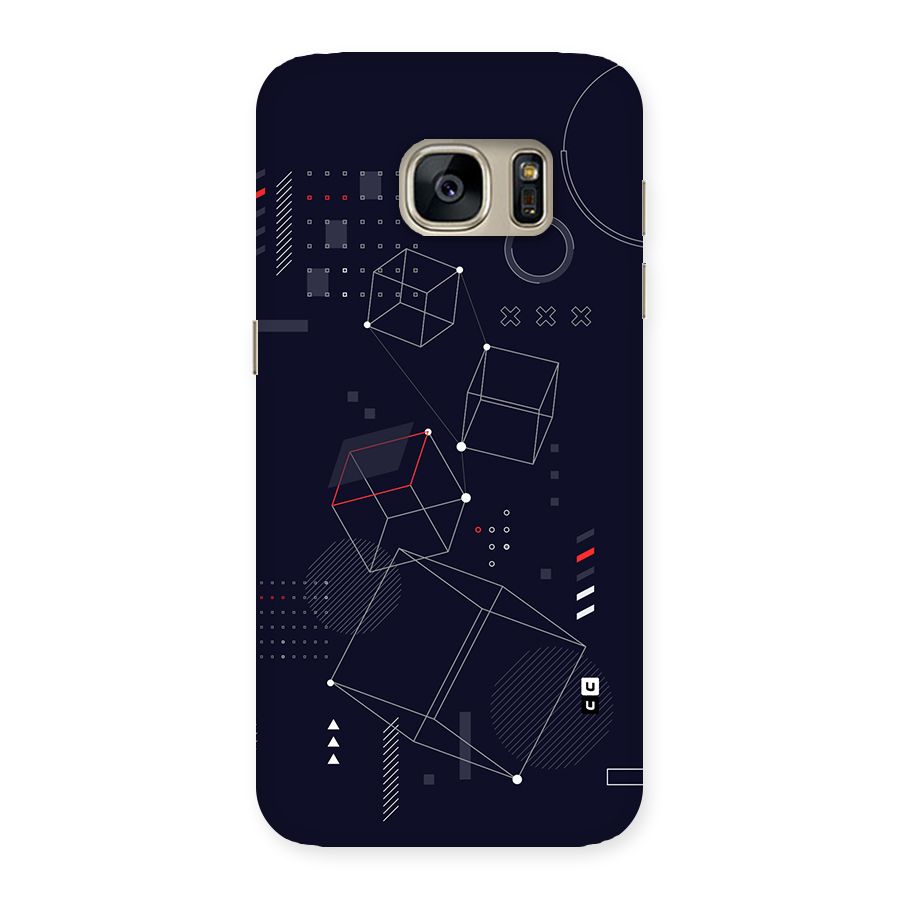 Royal Abstract Shapes Back Case for Galaxy S7