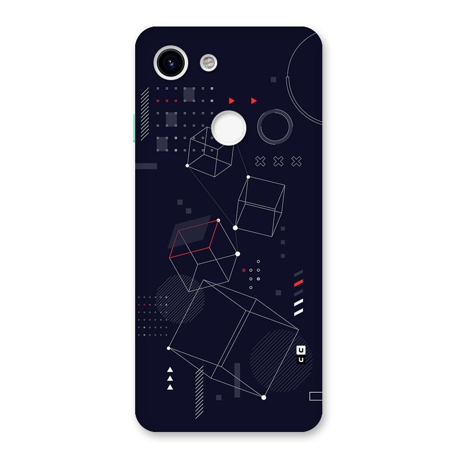 Royal Abstract Shapes Back Case for Google Pixel 3