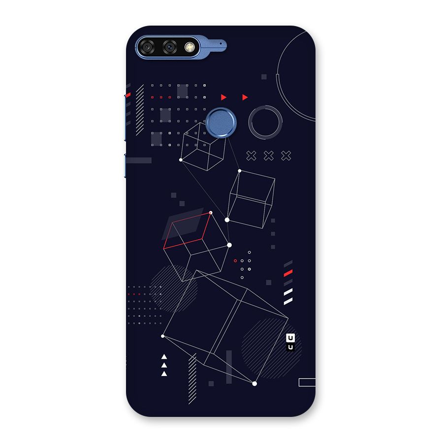 Royal Abstract Shapes Back Case for Honor 7C