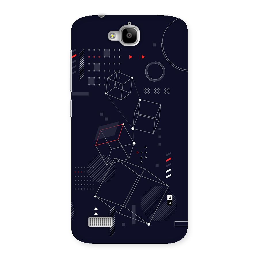 Royal Abstract Shapes Back Case for Honor Holly